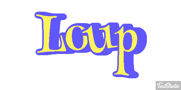 Loup Efecto de texto