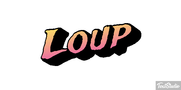 Loup Efecto de texto