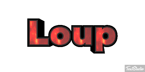 Loup Efecto de texto