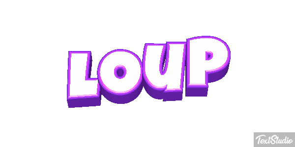 Loup Efecto de texto