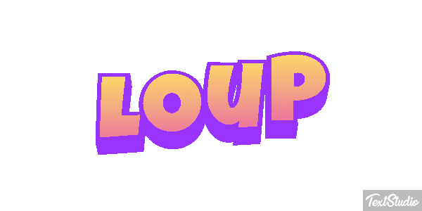 Loup Efecto de texto
