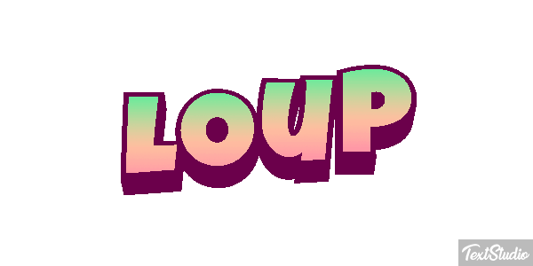 Loup Efecto de texto