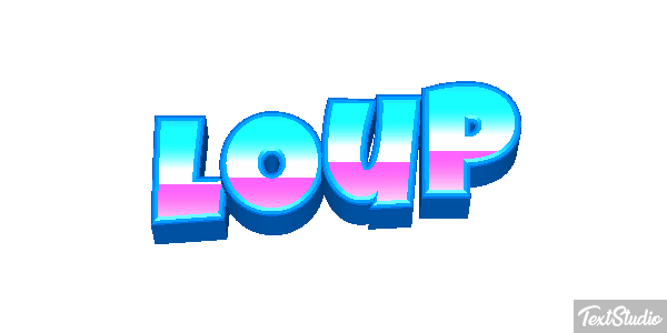 Loup Efecto de texto