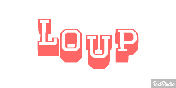 Loup Efecto de texto