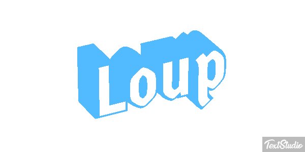 Loup Efecto de texto