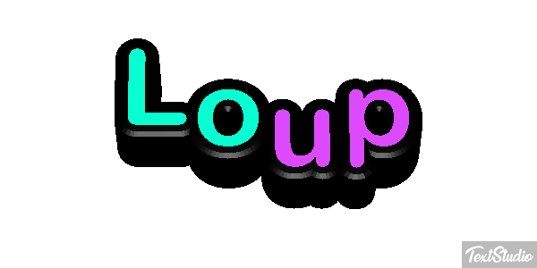 Loup Efecto de texto