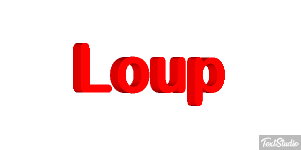 Loup Efecto de texto