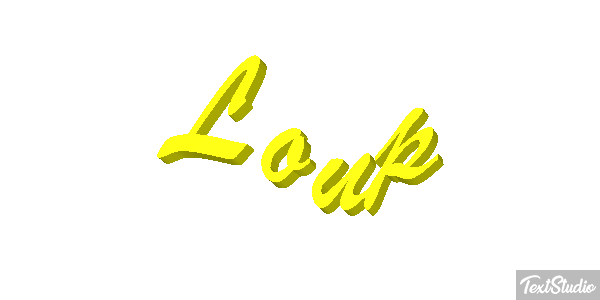 Loup Efecto de texto