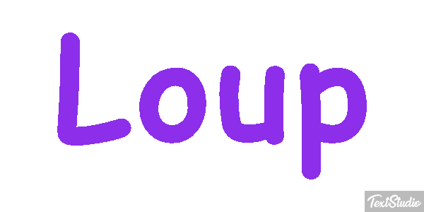 Loup Efecto de texto