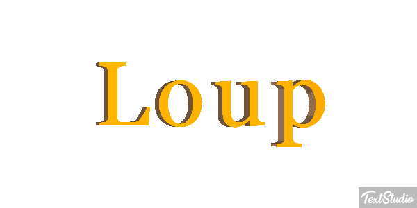 Loup Efecto de texto