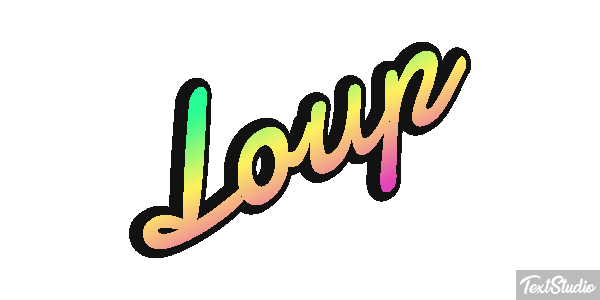 Loup Efecto de texto