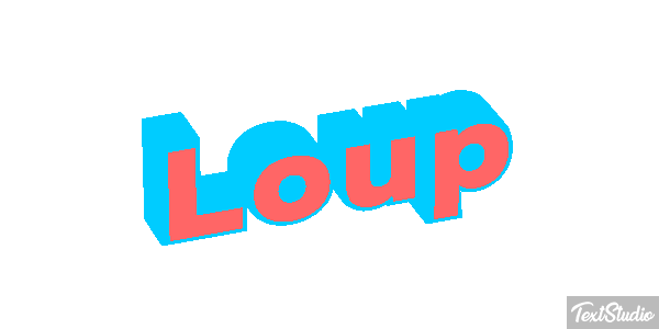Loup Efecto de texto