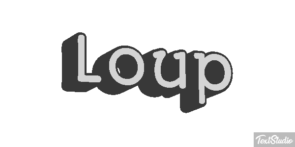 Loup Efecto de texto