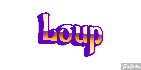 Loup Efecto de texto