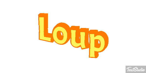 Loup Efecto de texto