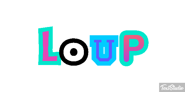 Loup Efecto de texto