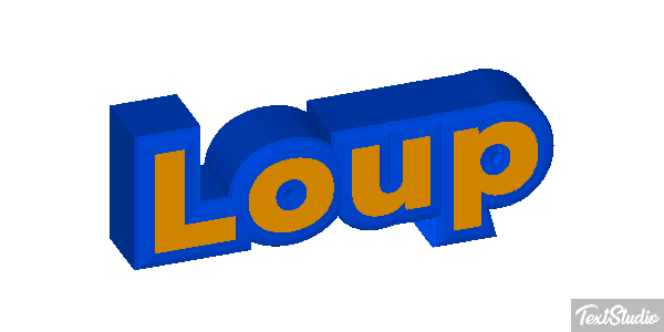 Loup Efecto de texto