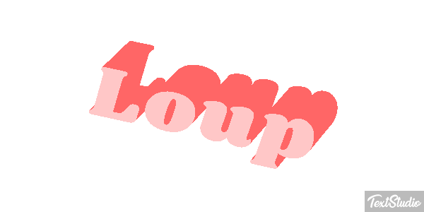 Loup Efecto de texto