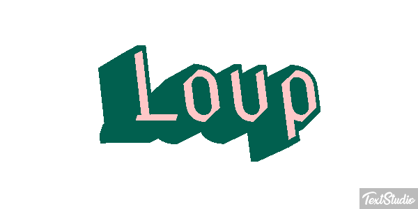 Loup Efecto de texto