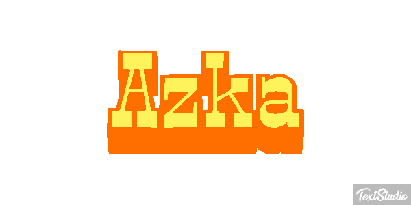 Azka Effetto testo