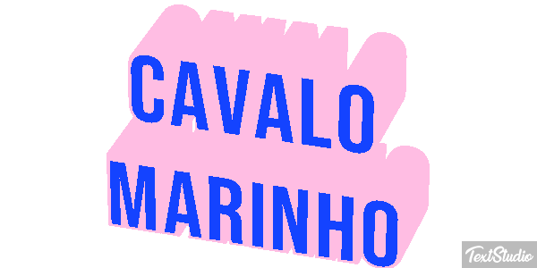 Cavalo marinho Efeito do texto