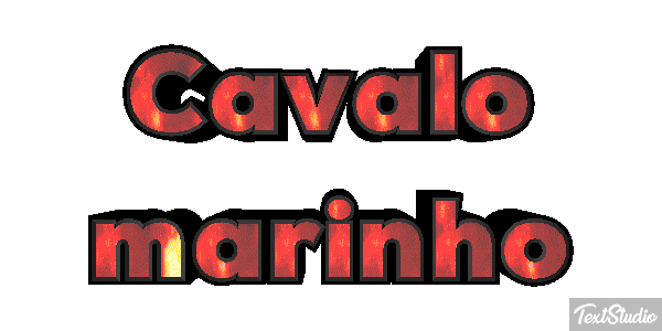 Cavalo marinho Efeito do texto