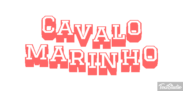Cavalo marinho Efeito do texto