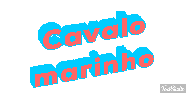 Cavalo marinho Efeito do texto
