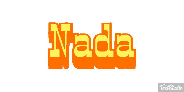 Nada Efeito do texto