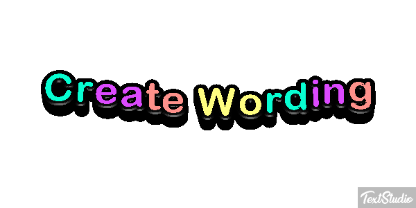 Create Wording テキスト効果