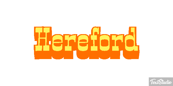 Hereford Effetto testo