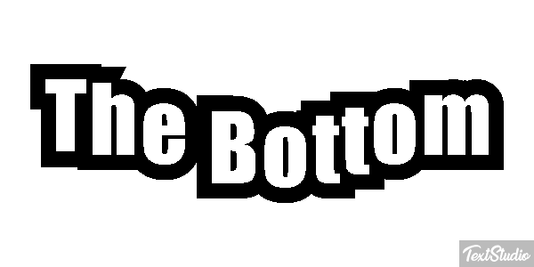 The Bottom Efekt tekstowy