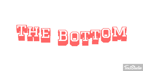 The Bottom Efekt tekstowy