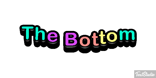 The Bottom Efekt tekstowy