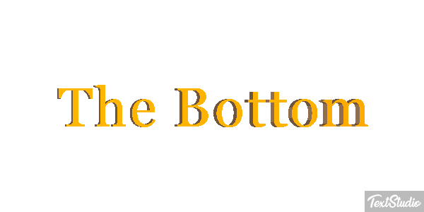 The Bottom Efekt tekstowy