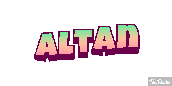Altan Texteffekt