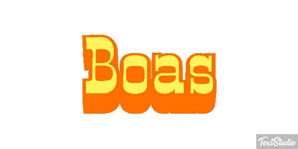 Boas Text effect