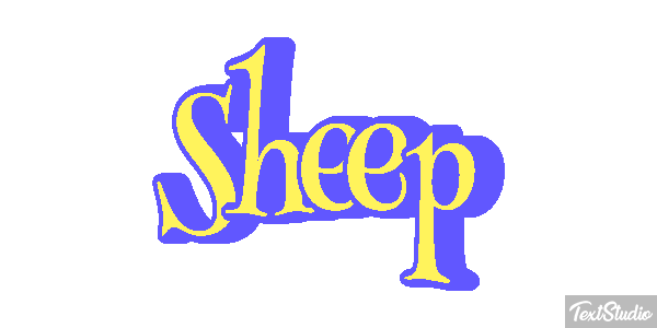 Sheep Text effect
