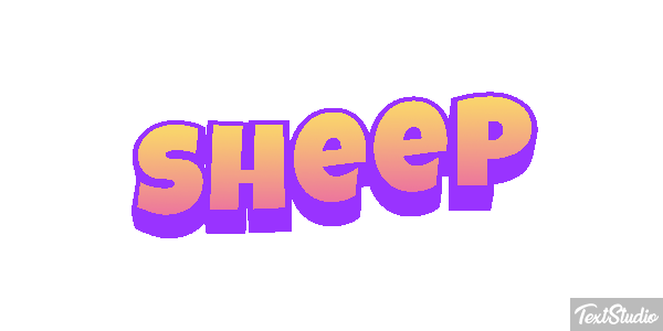 Sheep Text effect