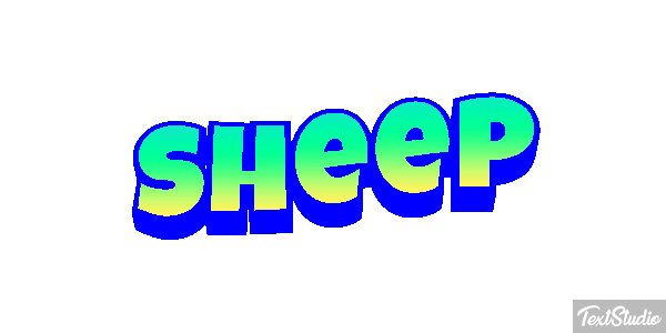 Sheep Text effect