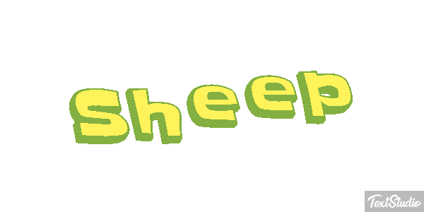 Sheep Text effect