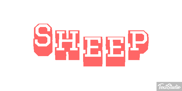 Sheep Text effect