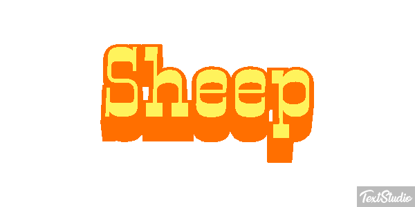 Sheep Text effect