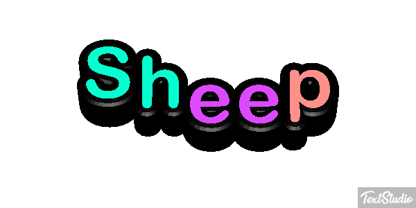 Sheep Text effect