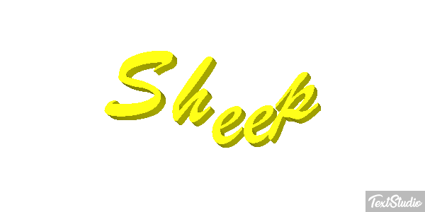 Sheep Text effect