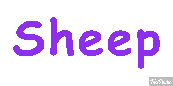Sheep Text effect
