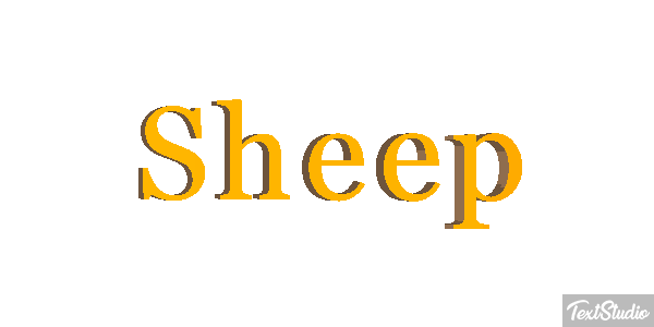 Sheep Text effect