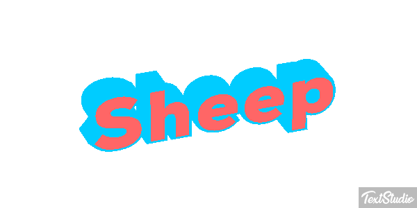 Sheep Text effect