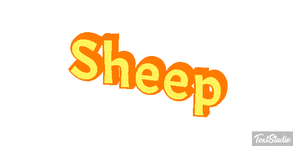 Sheep Text effect