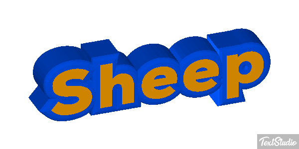 Sheep Text effect